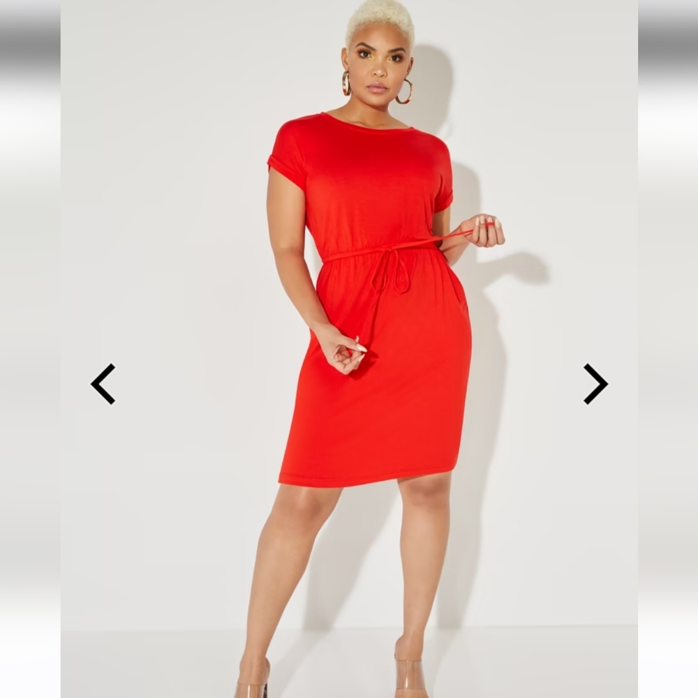 NWT New York & Company drawstring tshirt dress